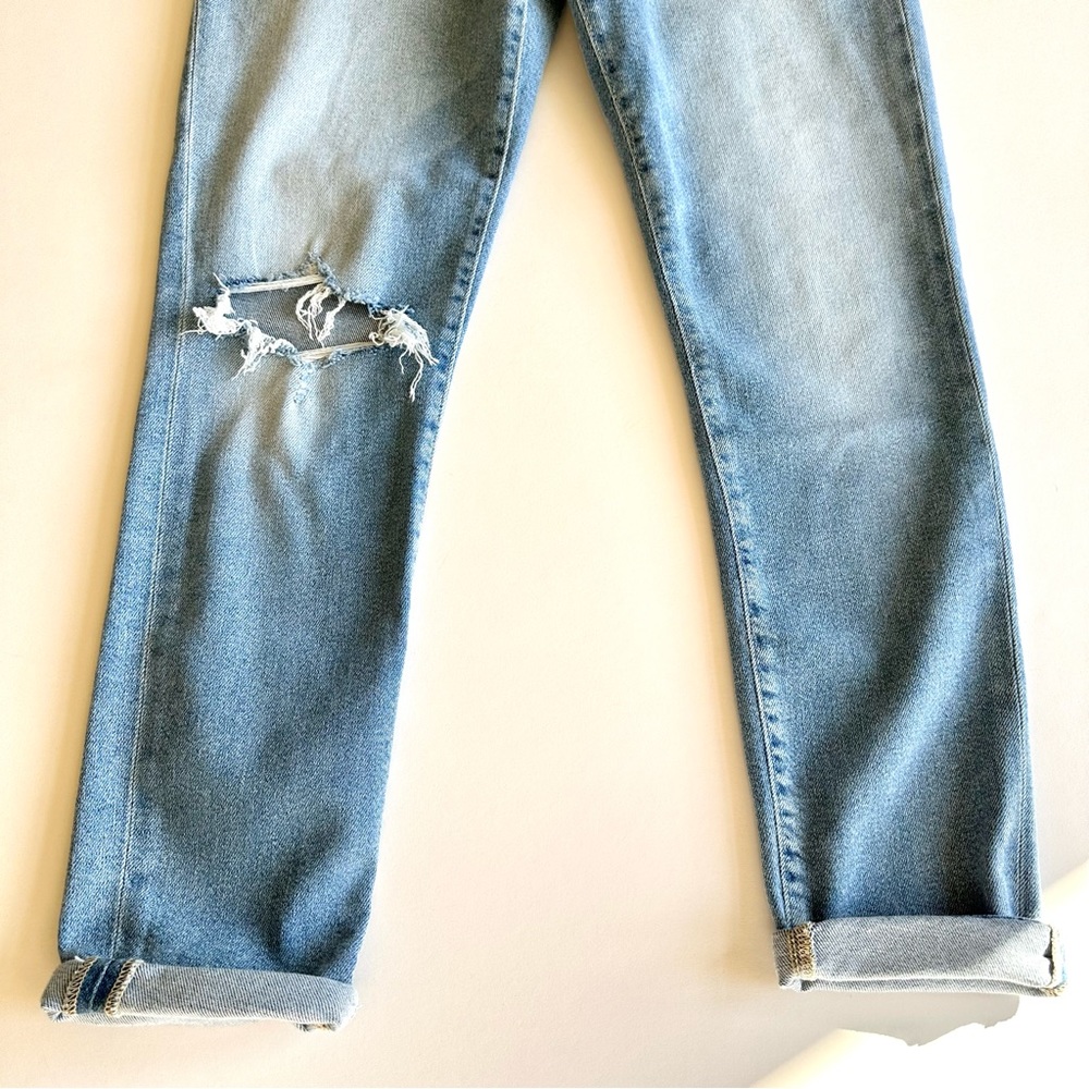 7 FOR ALL MANKIND “Luxe Vintage Josefina” Light Denim Distressed Jeans NWT!! - Picture 12 of 15